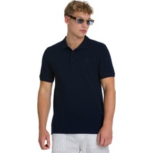 Hatemoğlu Lacivert Regular Fit 100% Pamuk Polo Yaka Tişört