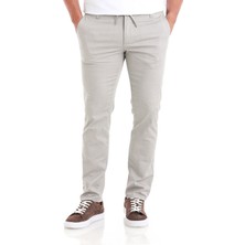 Hatemoğlu Gri Regular Fit Yandan Cepli Pamuklu Pantolon