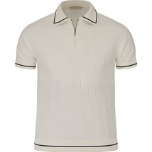 Hatemoğlu Beyaz  Regular Fit Polo Yaka Rayon Tişört