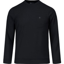 Hatemoğlu Lacivert Regular Fit Bisiklet Yaka Sweatshirt