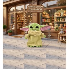 Oyuncak Sahili Baby Yoda Star Wars Kürklü Kumaş Grogu Bebek Yoda Hediyelik Pelüş Figür Peluş 35cm Oyuncak A+ Kalite