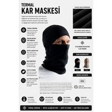 Unisex Rüzgar Geçirmez Kışlık Motorcu, Kayak,  Kar, Maskesi