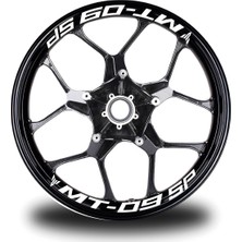 Yamaha Mt-09 Sp Yazılı 8'li Jant Içi Yazı Sticker Etiket Modeli