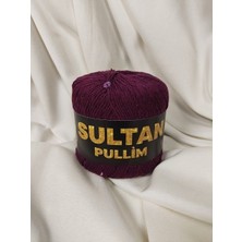 Sultan Pullim Pamuk Vişne Çürüğü Pullu El Örgü Ipi 50GR. (4 Adet) - Renk: 3503