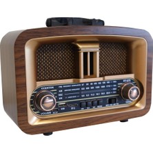 Everton RT-876 Bluetooth Fm-Usb-Tf-Aux Şarjlı Nostaljik Radyo (Kdo)