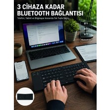 Katlanır Bluetooth Klavye Telefon Tablet Laptop Uyumlu Kablosuz Klavye