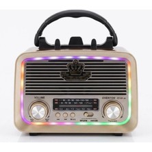 Everton RT-301.M  Bluetooth-Usb-Sd-Fm Şarjlı,solarlı,ledli, Nostaljik Radyo El Fenerl Radyo (Kdo)