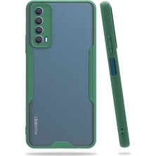 Mudanis Huawei P Smart 2021 Kılıf Platin Silikon - Yeşil