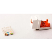 Vcom NM206 Cat6 Utp Keystone Jack Paket (Kdo)