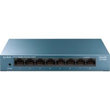 Tp-Link LS108G 8 Port 10-100-1000 Mbps Switch Metal Kasa (Kdo)