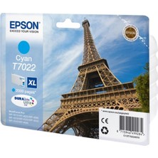 Epson T7022 Cyan Mavi 2.000 Sayfa Mürekkep Kartuş T70224010 (Kdo)