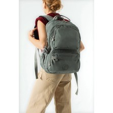 571 Collections Çanta Ultra Hafif Çok Cepli Orta Boy Sırt çantası Gri Model: (571-4H)