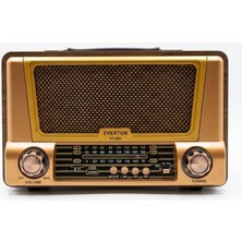 Everton RT-580  Bluetooth Fm-Usb-Tf-Aux Şarjlı Nostaljik Radyo (Kdo)