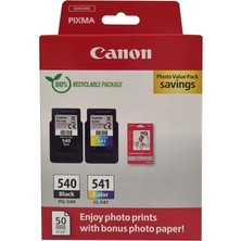 Canon PG-540 CL-541 Photo Value Multipack 2'li Mürekkep Kartuş (Kdo)