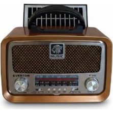 Everton RT-653  Solarlı,şarjlı Nostaljik Radyo (Bluetooth-Usb-Sd-Fm ) (Kdo)