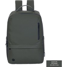 Marshmallow Zenith Office Backpack Haki Yeşil | Deri Ofis Sırt Çantası