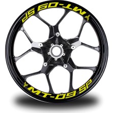 Yamaha Mt-09 Sp Yazılı 8'li Jant Içi Yazı Sticker Etiket Modeli