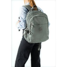 571 Collections Çanta Ultra Hafif Çok Cepli Orta Boy Sırt çantası Gri Model: (571-3K)