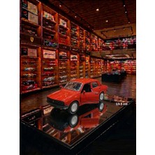 Oyuncak Sahili Renault Toros Klasik Nostalji Model Işıklı Sesli Metal 13.5 cm Araba Kapıları Açılır Koleksiyon Çekbırak Reno Model Kırmızı