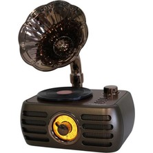 Everton RT-704 Gramafonlu Bluetooth Fm-Usb-Tf-Aux  Şarjlı Nostaljik Radyo (Kdo)