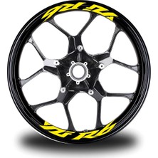Yamaha Yzf R6  Yazılı 8li Jant Içi Yazı Sticker Etiket