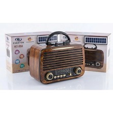 Everton RT-552  Bluetooth Fm-Usb-Tf-Aux Şarjlı Nostaljik Radyo (Kdo)