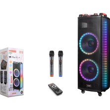 Nodar NDR1212S 12" Bluetooth Speaker Mikrofonlu Uzaktan Kumandalı 2X12" 400-330-1090MM (Kdo)