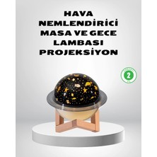Armüz USB Projeksiyon Gece Lambası ve Hava Nemlendirici – Aromaterapi Destekli, Taşınabilir Mini