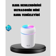 Armüz Taşınabilir USB Mini Nemlendirici – LED Aydınlatmalı, Çift Püskürtme Modu