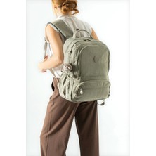 571 Collections Çanta Ultra Hafif Çok Cepli Orta Boy Sırt çantası Vizon Model: (571-3M)