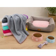 Ecotton Works Wellsoft Kedi Köpek Battaniyesi ve Ince Yer Minderi 50X100 cm – Yumuşak, , Çoban Dikişli 3 Adet Ürün Bir Arada