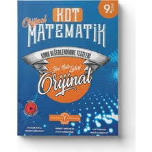 Orijinal Yayınları 9. Sınıf Kdt Matematik Konu Değerlendirme Testleri | Yeni Nesil Sorular | Video Çözümlü Matematik Soru Bankası