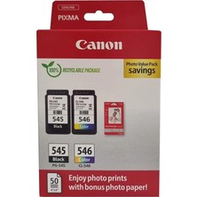 Canon PG-545 CL-546 Photo Value 2'li Mürekkep Kartuş (Kdo)