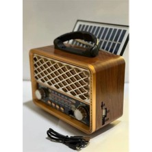 Everton RT-735 Solar Enerjili Nostajık Radyo Bluetooth Usb-Fm-Radyo (Kdo)