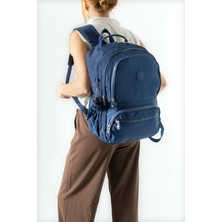 571 Collections Çanta Ultra Hafif Çok Cepli Orta Boy Sırt çantası Lacivert Model: (571-3M)