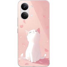 Le Balvo Poco X8 Pro Max Uyumlu Minnoş Kedi Baskılı Silikon Kılıf