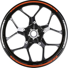 Motiker Yazısız Çift Renk Şerit Jant Sticker Modeli