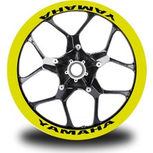 Yamaha Yazılı 8li Jant Içi Yazı Sticker Etiket