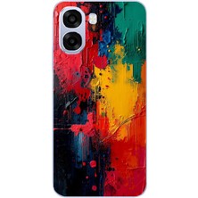 Le Balvo Oppo A6T - A6X Uyumlu Renklerin Dansı Baskılı Silikon Kılıf