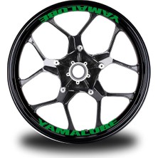 Yamaha Yamalube Yazılı 8li Jant Içi Yazı Sticker Etiket