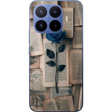 Le Balvo Xiaomi 17T Pro Uyumlu Mor Gül Baskılı Silikon Kılıf