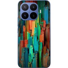 Le Balvo Xiaomi 17T Pro Uyumlu Dikey Renkler Baskılı Silikon Kılıf