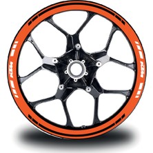 Ktm Yazılı Motosiklet Jant Sticker Etiket Modeli