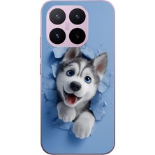 Le Balvo Xiaomi 17T Uyumlu Sibirya Kurdu Baskılı Silikon Kılıf