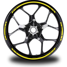 Motiker Yazısız Uzun Kısa Kesikli Tek Renk 16'lı Jant Sticker Modeli