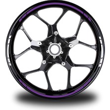 Motiker Yazısız Uzun Kısa Kesikli Çift Renk 16'lı Jant Sticker Modeli