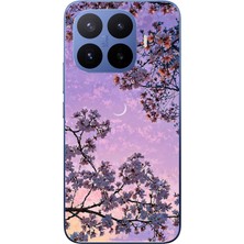 Le Balvo Xiaomi 17T Pro Uyumlu Mor Gökyüzülü Ağaç Baskılı Silikon Kılıf