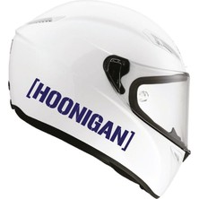 Motiker Tek Renk Hoonigan (Hoonigan Helmet Stickers) Kask Sticker Etiket Modeli