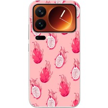Le Balvo Xiaomi 17 Pro Max Uyumlu Ejder Meyvesi Baskılı Silikon Kılıf
