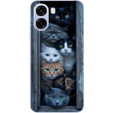 Le Balvo Oppo A6T - A6X Uyumlu Yavru Kediler Baskılı Silikon Kılıf